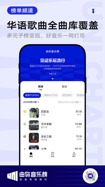 由你音樂榜小程序