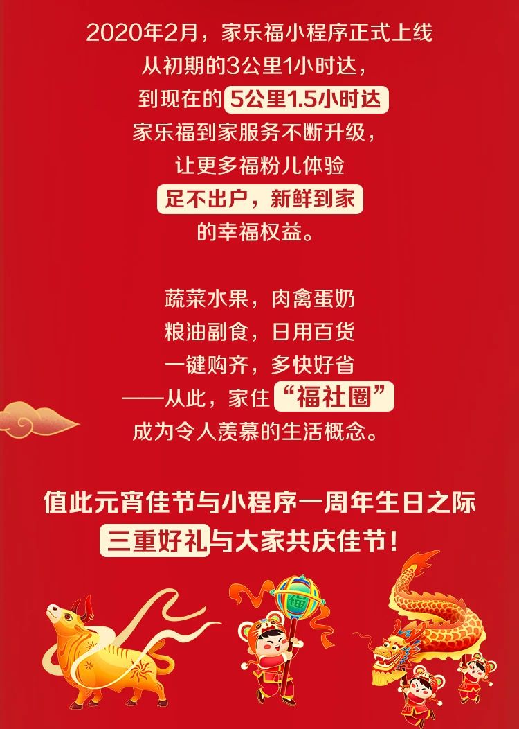 家樂福小程序三重好禮