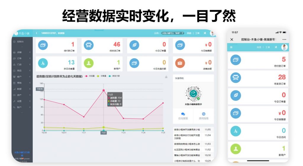 木魚小鋪小程序助力商家線上線下融合發(fā)展